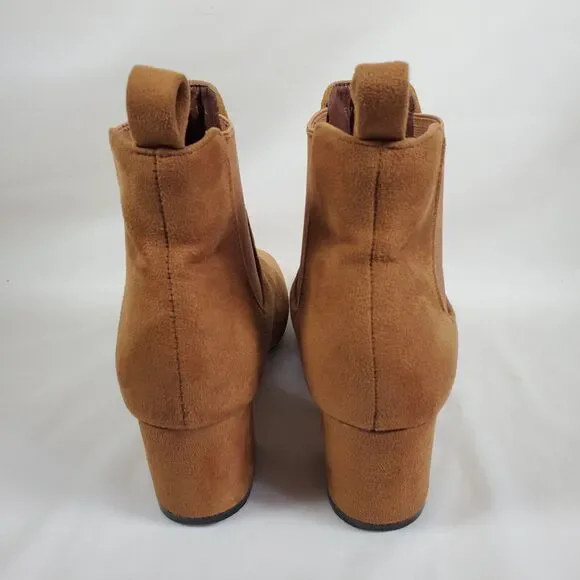 Cape Robbin Evita Brown Suede Ankle Boots Booties Size 6 - Picture 6 of 8
